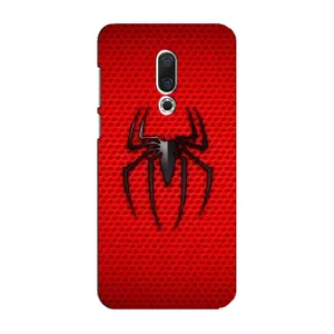 Чехол с человеком пауком для Meizu 16 Plus - (AlphaPrint) (Паук Марвел)