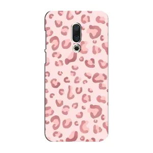 Чехол с розовым рисунком для Meizu 16 Plus (Розовый леопард)