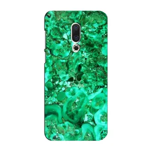 Мраморный чехол на Meizu 16 Plus (VPrint) (Салатный Мрамор)