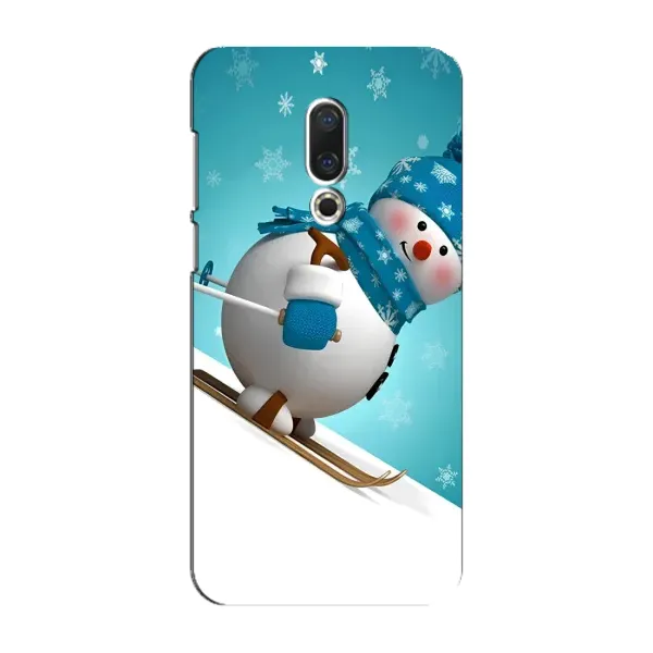Чехол с принтом «Снеговик на лыжах» для Meizu 16 Plus Чехол с принтом «Снеговик на лыжах» для Meizu 16 Plus
