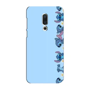 Чехол с принтом Стич на Meizu 16 Plus (Стич фон)