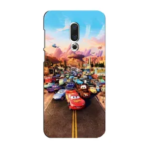 Силиконовый чехол Маквин для Meizu 16 Plus (Тачки на трассе)
