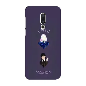 Чехлы Венсдей на Meizu 16 Plus Уэнсдей (AlphaPrint) (Уэнздей и подруга)