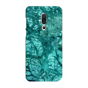 Мраморный чехол на Meizu 16 Plus (VPrint) (Зеленый мрамор)