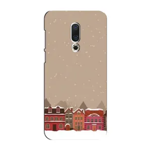 Новогодние, Праздничные Чехлы для Meizu 16 Plus - 2024 год (Зимний город)