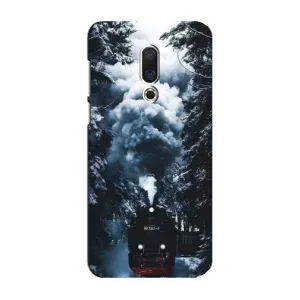 Новогодние, Праздничные Чехлы для Meizu 16 Plus - 2024 год (Зимний поезд)