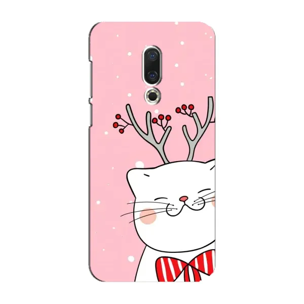Чехол с принтом «Зимний кот» для Meizu 16 Plus Чехол с принтом «Зимний кот» для Meizu 16 Plus