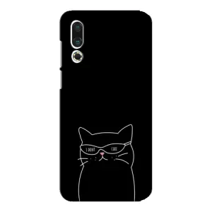 Чехол с рисунком кот на Meizu 16s (Равнодушный кот)