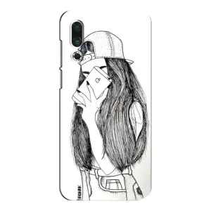 Чехол с печатью для Meizu 16s - (Мода) (AlphaPrint) (Фото девочки)