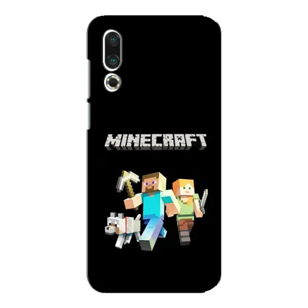 Чехол с принтом «герои Minecraft» для Meizu 16s