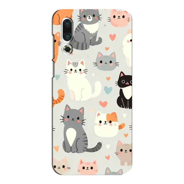 Чехол с принтом «Коллаж котов» для Meizu 16s