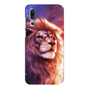 Чехол со Львом для Meizu 16s (VPrint) (Красочный Лев)