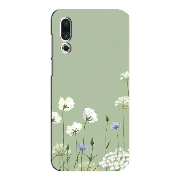 Чехол с принтом «Цветы на зеленом» для Meizu 16s