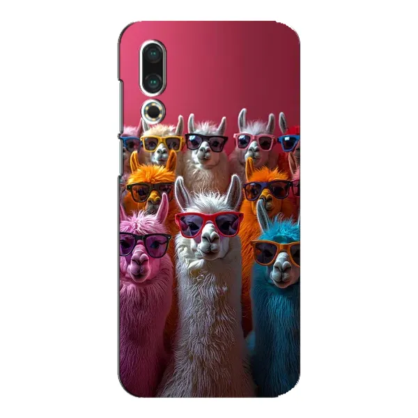 Чехол с принтом «Ламы в очках» для Meizu 16s