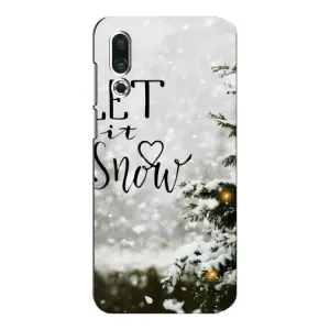 Новогодние, Праздничные Чехлы для Meizu 16s - 2024 год (Let it snow)