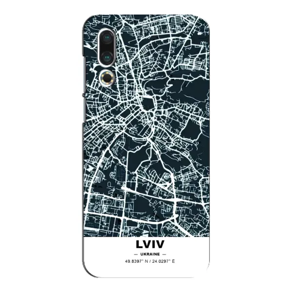 Чехол с принтом «Львов» для Meizu 16s
