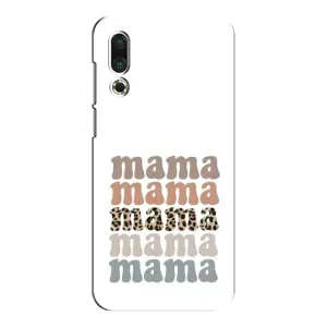 Чехлы для мамы на Meizu 16s (Текстовый коллаж мама)