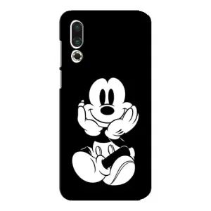 Міккі Маус чохол для Meizu 16s (AlphaPrint - Мультяшні) (Маус на чорному)