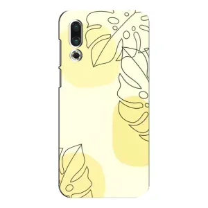 Силконовий чохол з принтом в квітах на Meizu 16s
