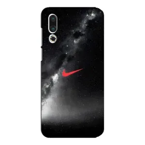 Чехол для Meizu 16s - с принтом Найк (AlphaPrint) (Найк красный)