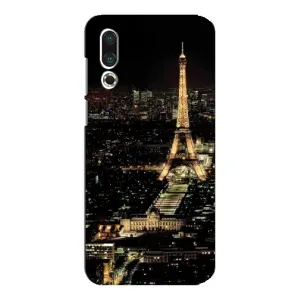 Чехол Эйфелева Башня для Meizu 16s - (AlphaPrint) (Ночной Париж)