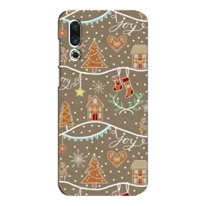 Новогодние, Праздничные Чехлы для Meizu 16s - 2024 год (Новогодние пряники)