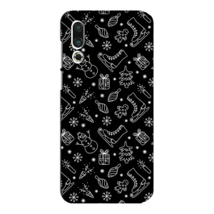 Новогодние, Праздничные Чехлы для Meizu 16s - 2024 год (Новогодний фон)