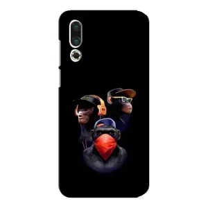 Чехол с Обезьянами Meizu 16s - (AlphaPrint) (Три обезьяны)