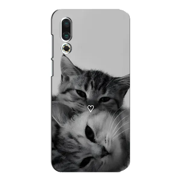 Чехол с принтом «Пара котов» для Meizu 16s
