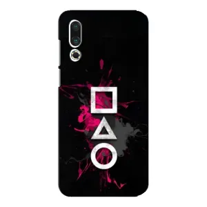 Чехол Гра в кальмара для Meizu 16s (Символы Игра кальмара)