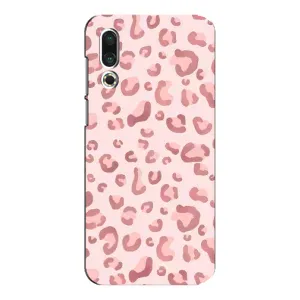 Чехол с розовым рисунком для Meizu 16s (Розовый леопард)
