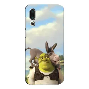 Чехол с мультфильмом Шрек на Meizu 16s (Шрек и Осел)