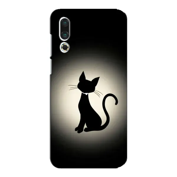 Чехол с принтом «Силуэт котика» для Meizu 16s
