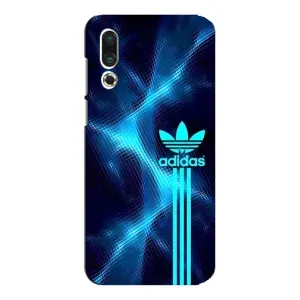 Чехлы Адидас для Meizu 16s (AlphaPrint) (Синий Адидас)