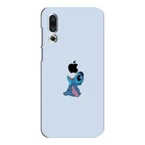 Чехол с принтом Стич на Meizu 16s (Stitch apple)