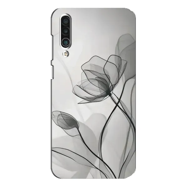 Чехол с принтом «Черные цветы» для Meizu 16xs