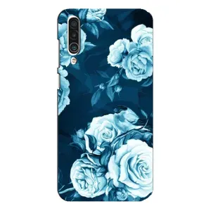 Чехлы (ART) Цветы на Meizu 16xs (VPrint) (Голубые Бутоны)