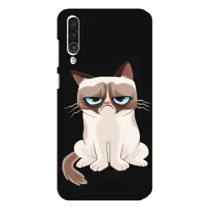 Чехол с принтом для Meizu 16xs (AlphaPrint) Модные коты (Грустный кот)