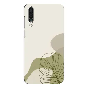 Силиконовый чехол с принтом в цветах на Meizu 16xs (Зеленая монстера дизайн)