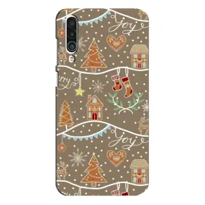 Новогодние, Праздничные Чехлы для Meizu 16xs - 2024 год (Новогодние пряники)