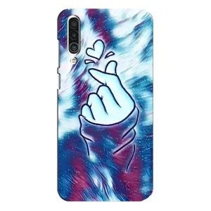 Чехол с принтом для Meizu 16xs (AlphaPrint - Знак сердечка) (Радужное сердце)
