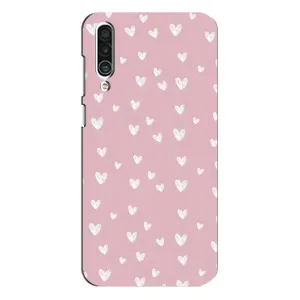 Чохол з розовим принтом для Meizu 16xs (Сердечки на рожевому)