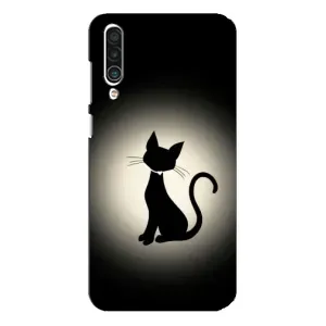 Чехол с принтом для Meizu 16xs (AlphaPrint) Модные коты (Силуэт котика)