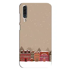 Новогодние, Праздничные Чехлы для Meizu 16xs - 2024 год (Зимний город)