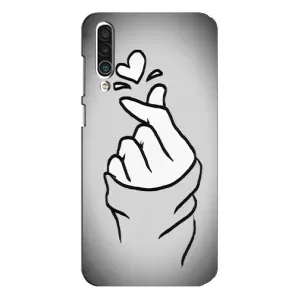 Чехол с принтом для Meizu 16xs (AlphaPrint - Знак сердечка) (Значок Love)