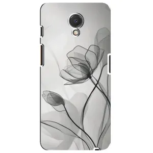 Чохол з принтом «Чорні квіти» для Meizu M6s