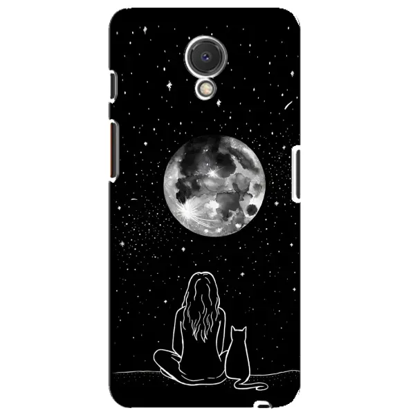 Чохол з принтом «Дівчина з котом» для Meizu M6s Чохол з принтом «Дівчина з котом» для Meizu M6s