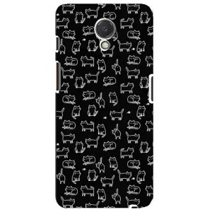 Чехол с принтом для Meizu M6s (AlphaPrint) Модные коты (Меленькие котики)