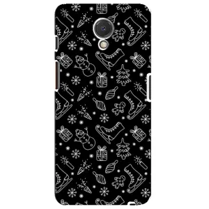 Новогодние, Праздничные Чехлы для Meizu M6s - 2024 год (Новогодний фон)