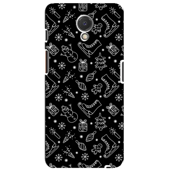 Чехол с принтом «Новогодний фон» для Meizu M6s